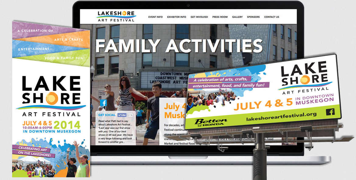 Lakeshore Art Festival - Envigor - Branding and Web Design