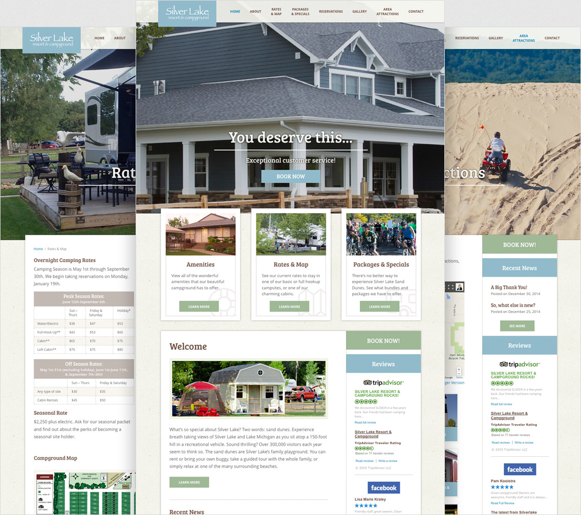 Silver Lake Resort Campground Envigor Web Design   Silver Lake Campground Expanded 