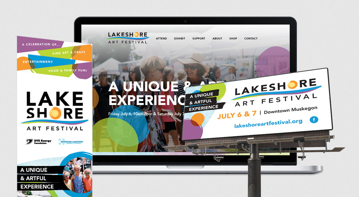 Lakeshore Art Festival - Envigor - Branding and Web Design